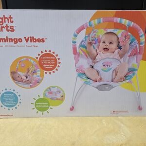 Bright Starts Flamingo Vibes Baby Bouncer